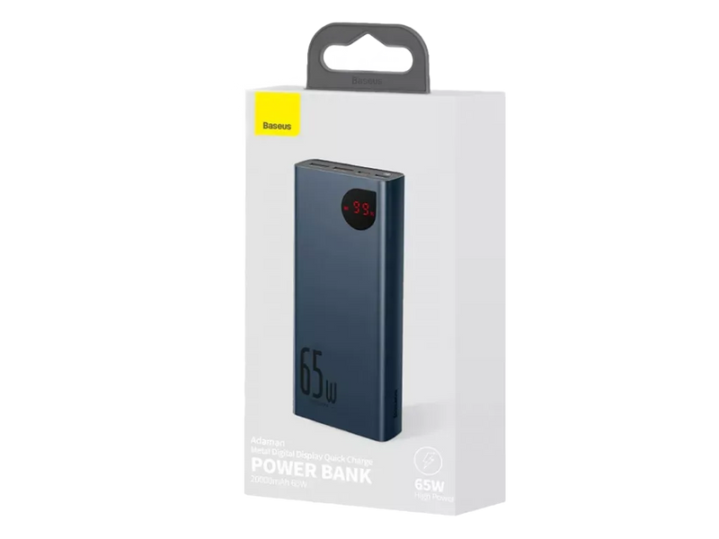 УМБ Baseus Adaman Metal 20000mAh 65W Blue PPIMDA-D03 фото
