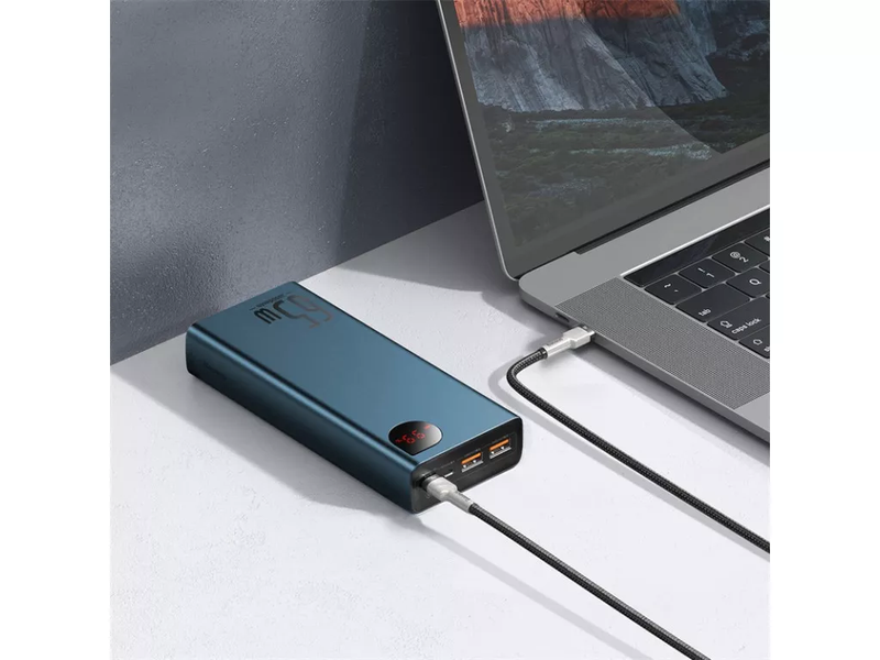 УМБ Baseus Adaman Metal 20000mAh 65W Blue PPIMDA-D03 фото