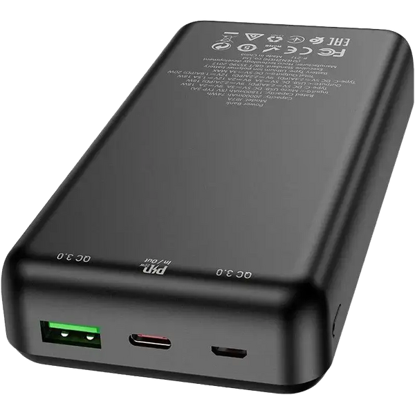 HOCO J87A Tacker 20000mAh PD20W+QC3.0  Black 1283126559105 фото
