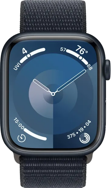 Apple Watch Series 9 45mm GPS Midnight Aluminum Case with Midnight Sport Loop MR9C3 фото