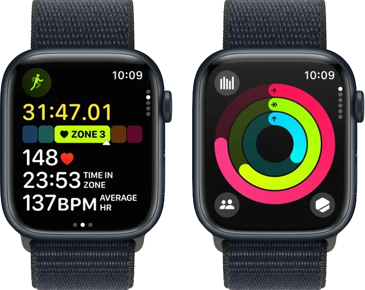 Apple Watch Series 9 45mm GPS Midnight Aluminum Case with Midnight Sport Loop MR9C3 фото
